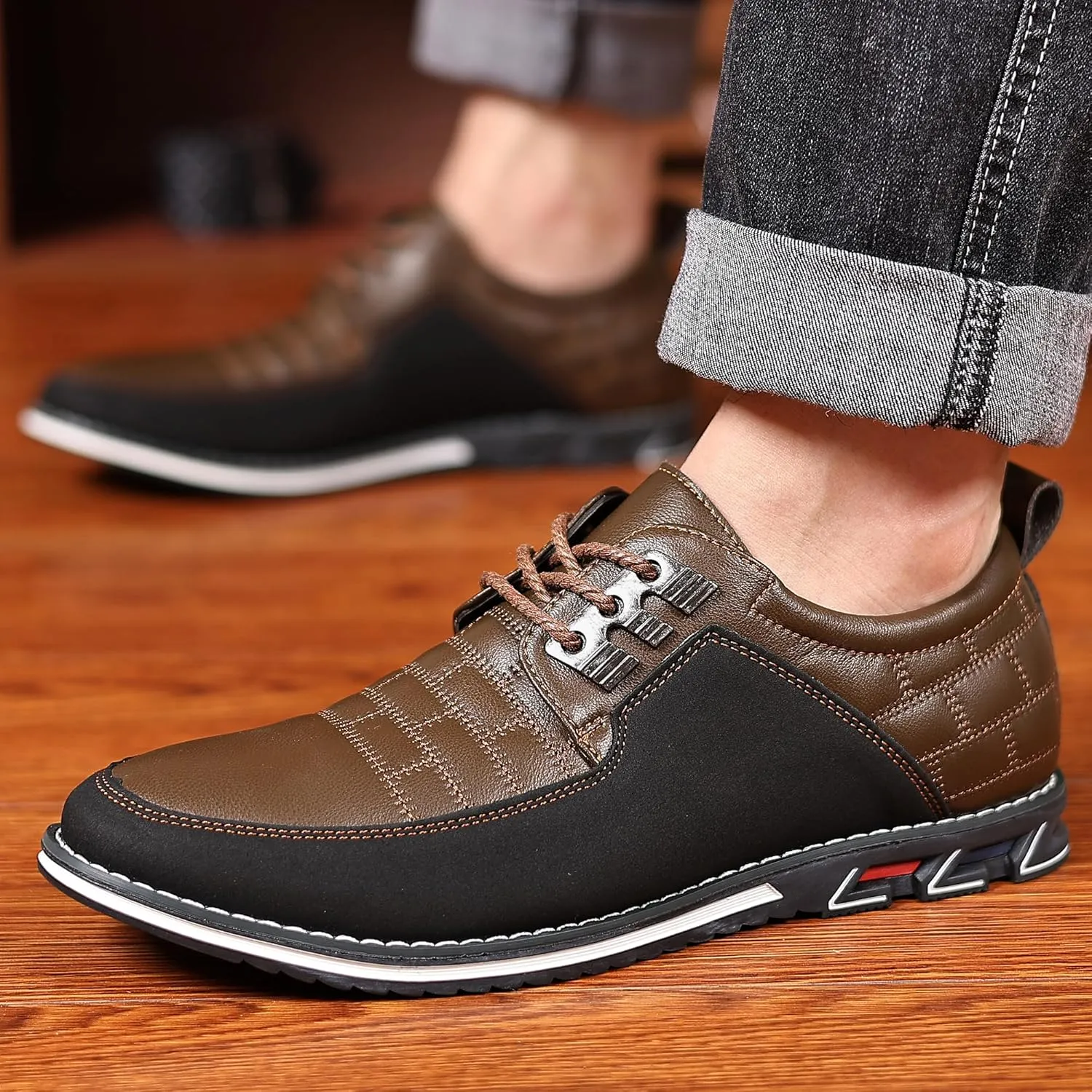 COSIDRAM Men Casual Shoes Fashion Business Luxury Dress Shoes Office Loafers Flats Sneakers for Male
