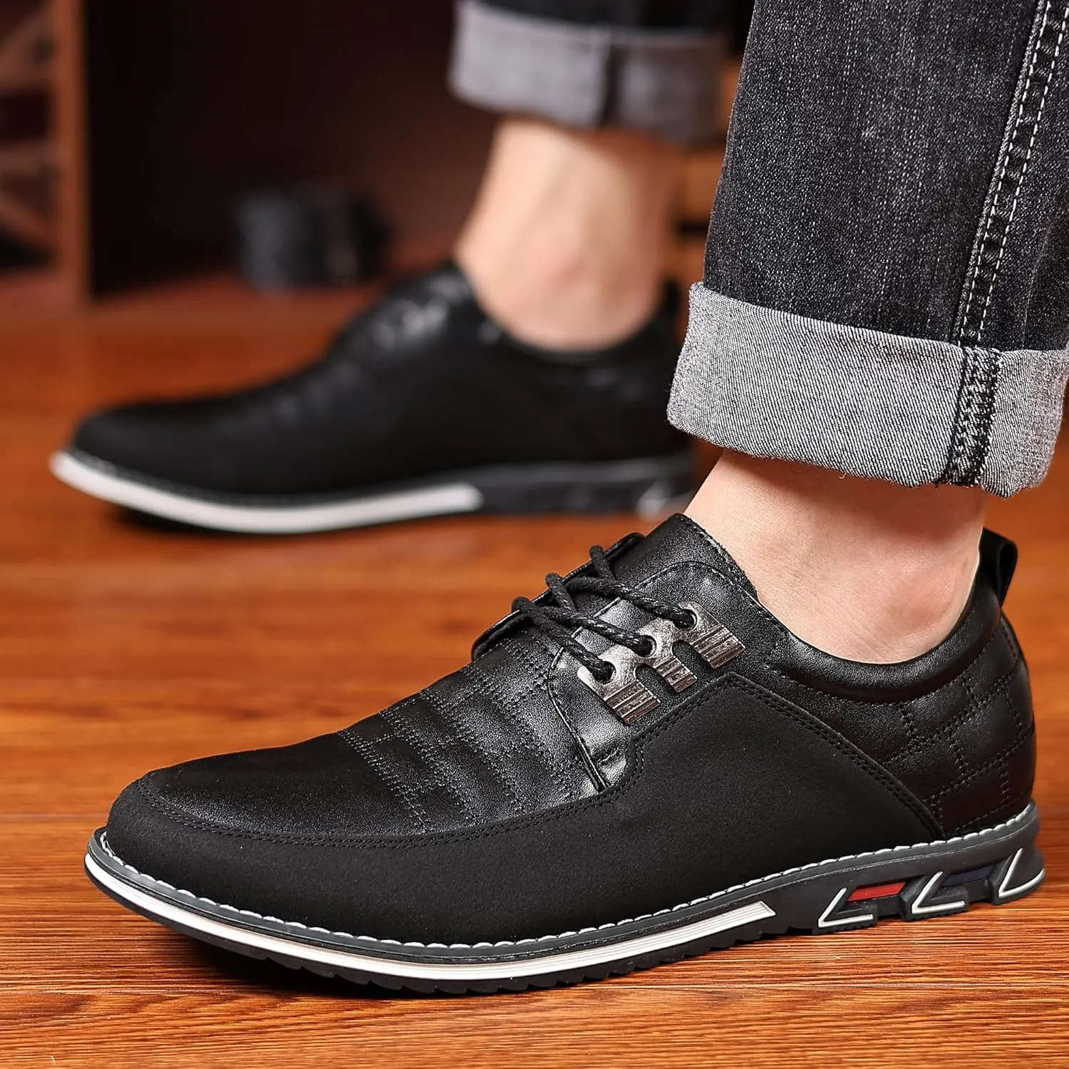 COSIDRAM Men Casual Shoes Fashion Business Luxury Dress Shoes Office Loafers Flats Sneakers for Male