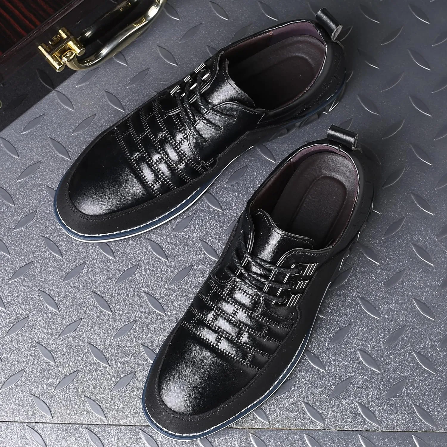 COSIDRAM Men Casual Shoes Fashion Business Luxury Dress Shoes Office Loafers Flats Sneakers for Male