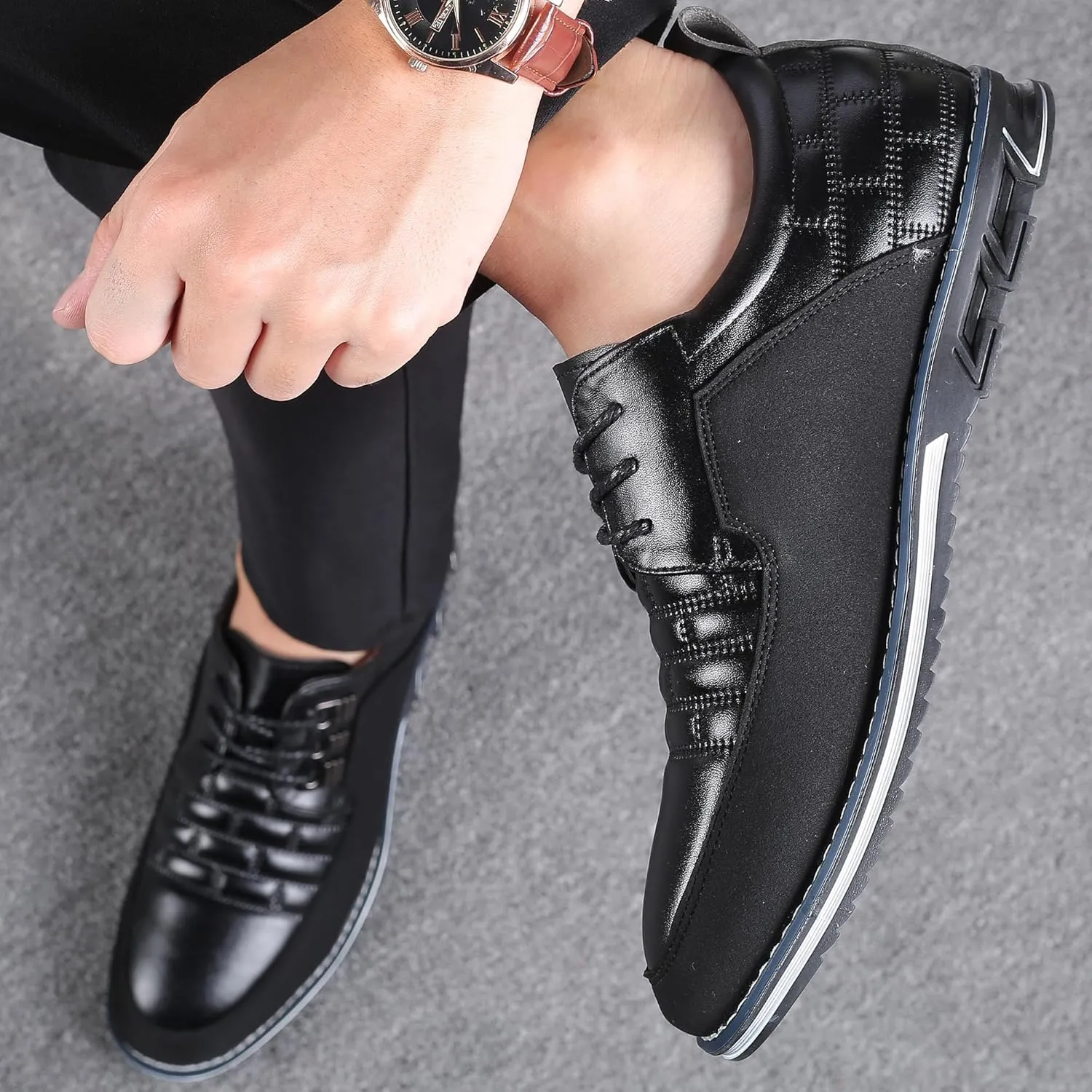 COSIDRAM Men Casual Shoes Fashion Business Luxury Dress Shoes Office Loafers Flats Sneakers for Male
