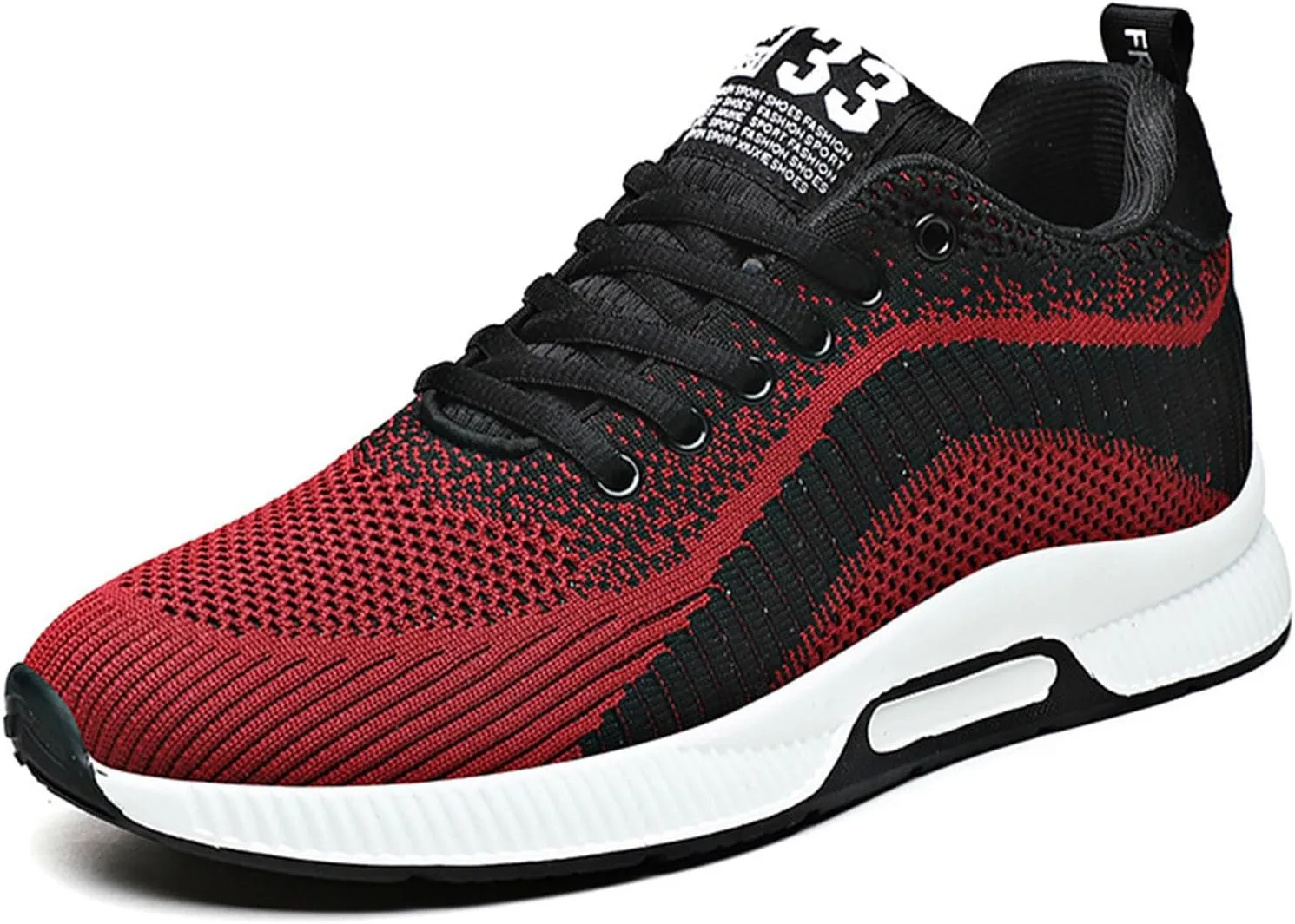 Couple Men's Elevator Shoes Men's Casual Mesh Trainers Lightweight Breathable Lace Up Sports Shoes Vintage Mens Sneaker