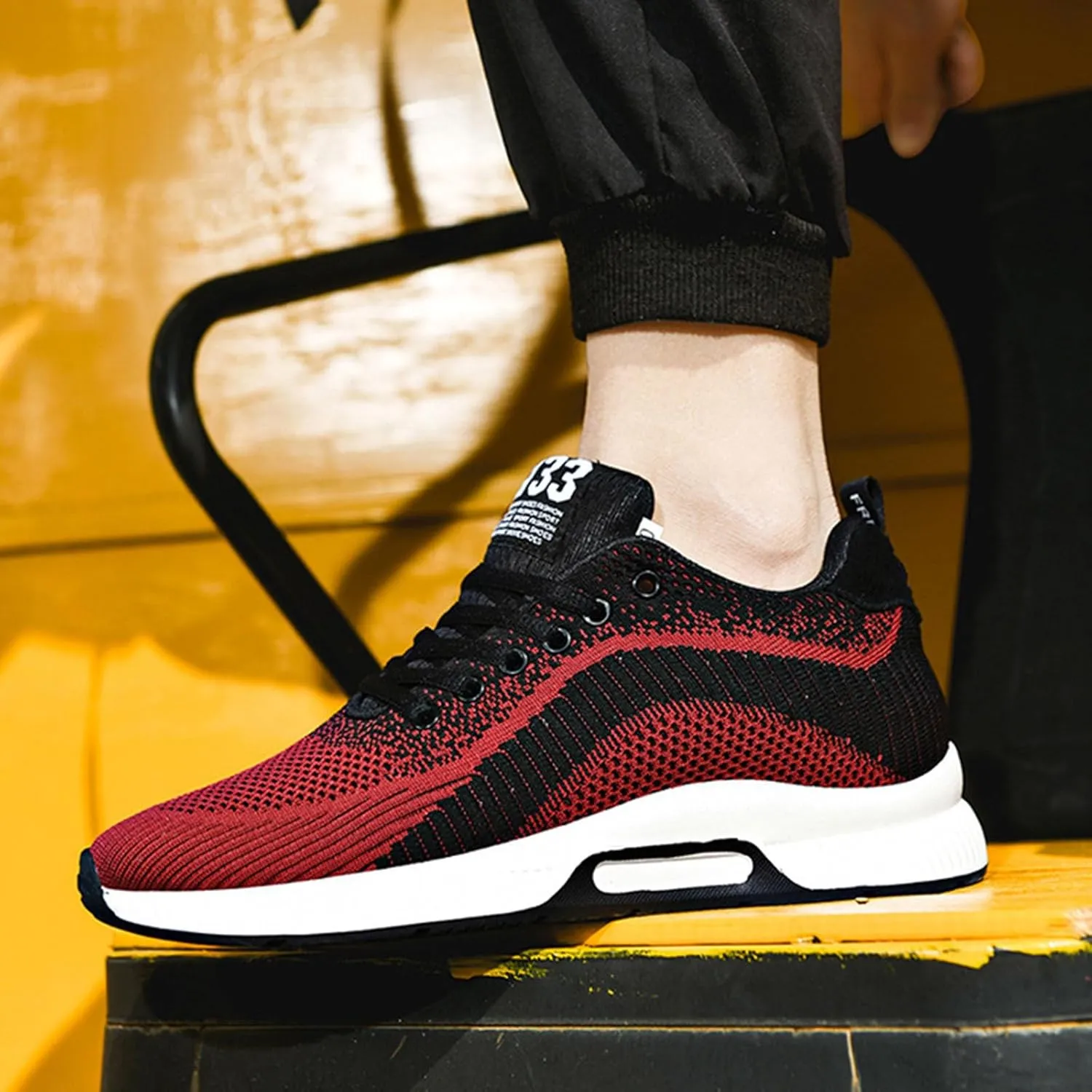 Couple Men's Elevator Shoes Men's Casual Mesh Trainers Lightweight Breathable Lace Up Sports Shoes Vintage Mens Sneaker