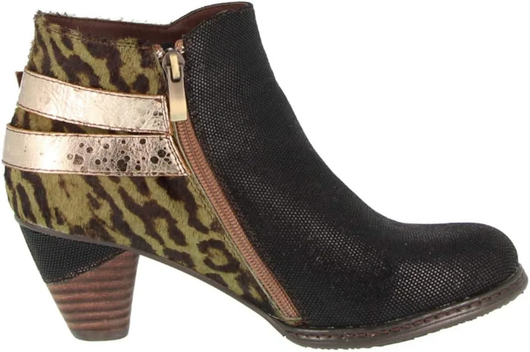 CrazycatZ Womens Block Heels Ankle Cowgirl Leather Boots Exotic Python Splicing Pattern colorful Bootie