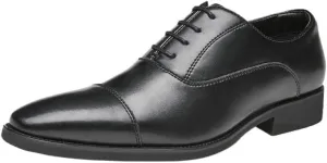 CSCDD Men's Japanese Stitching Design Inner Height Increase Business Formal Soft Sole Oxford Shoes Waxed Lace Casual Comfortable