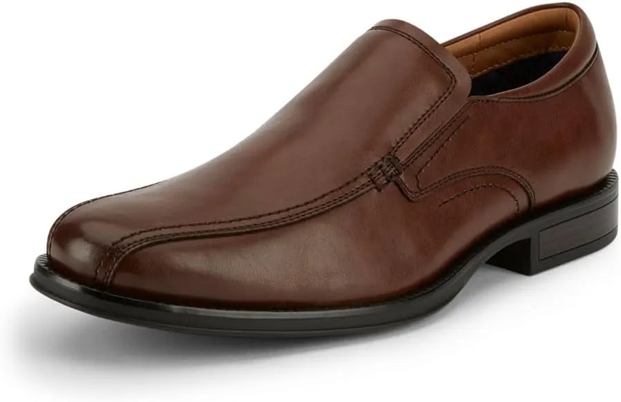 Dockers Mens Greer Dress Run Off Loafer Shoe, Brown, 9.5 M