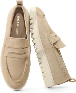 DREAM PAIRS Loafers for Women Casual Comfortable Slip On Business Work Loafer Shoes with Arch Support