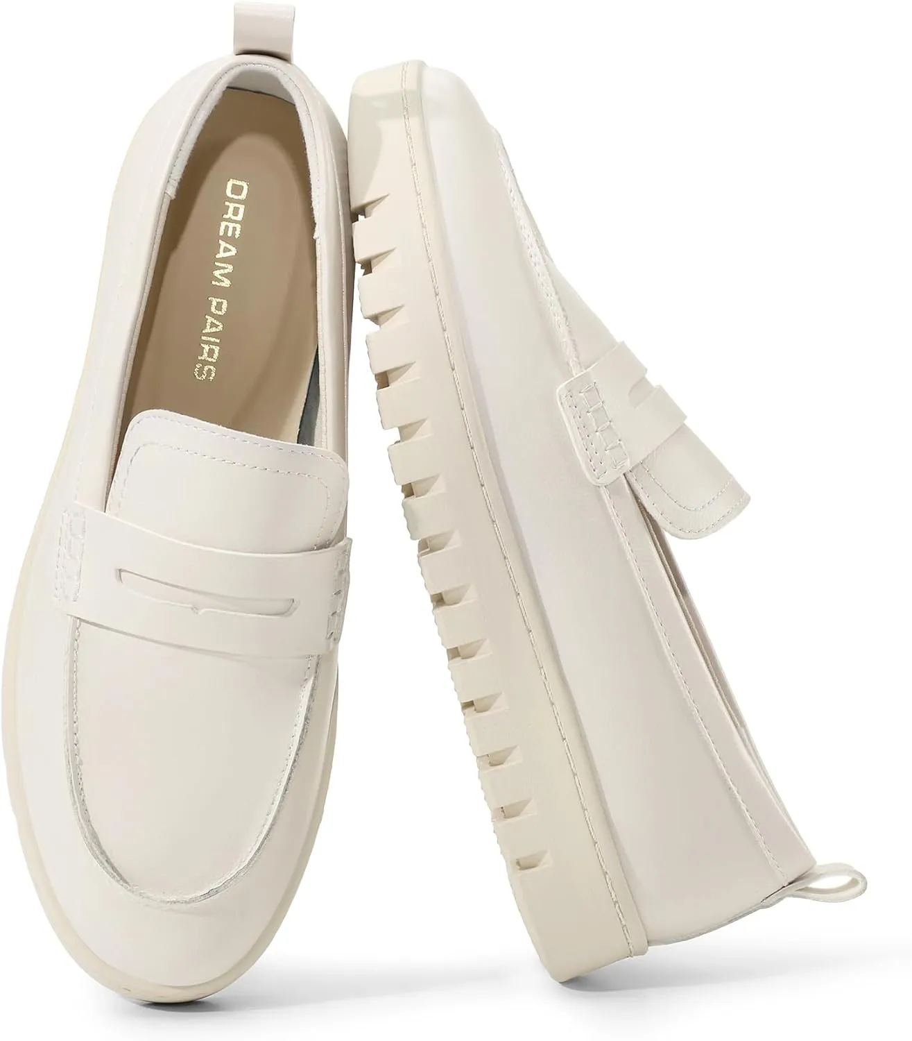 DREAM PAIRS Loafers for Women Casual Comfortable Slip On Business Work Loafer Shoes with Arch Support