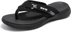 DREAM PAIRS Women's Arch Support Flip Flops Comfortable Thong Sandals
