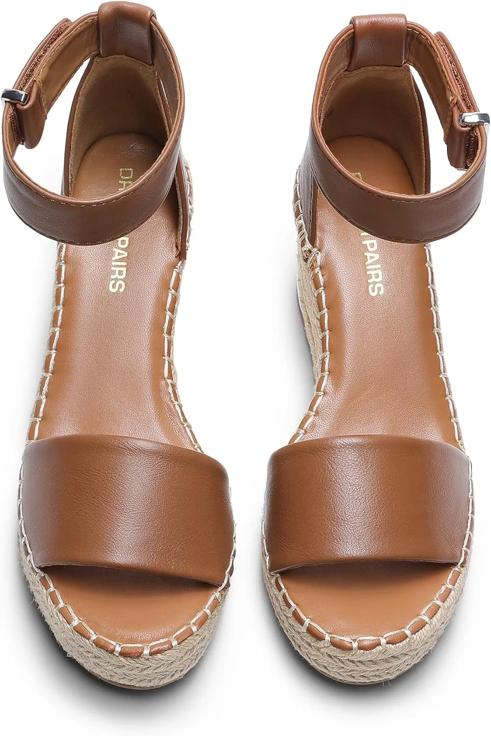 DREAM PAIRS Women's Wedge Sandals Open Toe Espadrilles Sandals Comfortable Dressy Ankle Strap Platform Sandals Suitable for Work Beach Summer Shoes