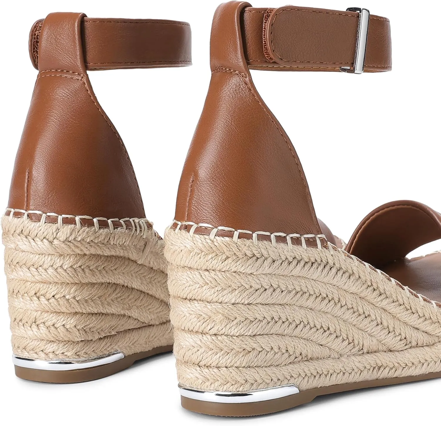 DREAM PAIRS Women's Wedge Sandals Open Toe Espadrilles Sandals Comfortable Dressy Ankle Strap Platform Sandals Suitable for Work Beach Summer Shoes