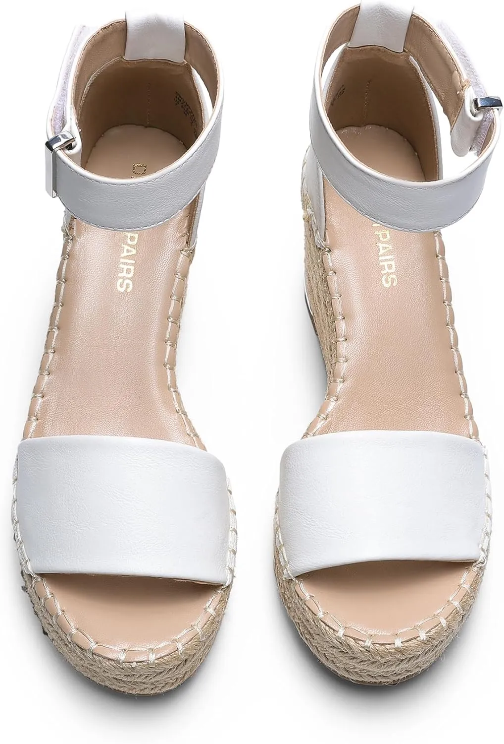 DREAM PAIRS Women's Wedge Sandals Open Toe Espadrilles Sandals Comfortable Dressy Ankle Strap Platform Sandals Suitable for Work Beach Summer Shoes