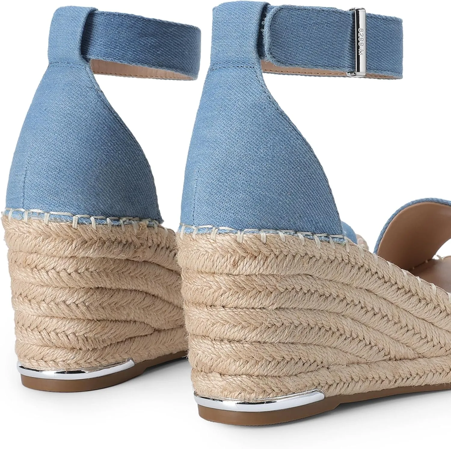 DREAM PAIRS Women's Wedge Sandals Open Toe Espadrilles Sandals Comfortable Dressy Ankle Strap Platform Sandals Suitable for Work Beach Summer Shoes