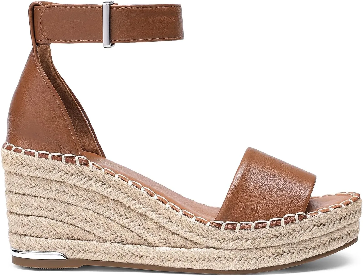 DREAM PAIRS Women's Wedge Sandals Open Toe Espadrilles Sandals Comfortable Dressy Ankle Strap Platform Sandals Suitable for Work Beach Summer Shoes