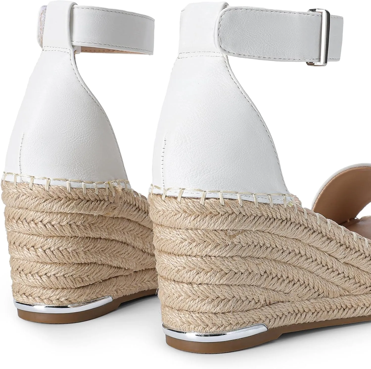 DREAM PAIRS Women's Wedge Sandals Open Toe Espadrilles Sandals Comfortable Dressy Ankle Strap Platform Sandals Suitable for Work Beach Summer Shoes