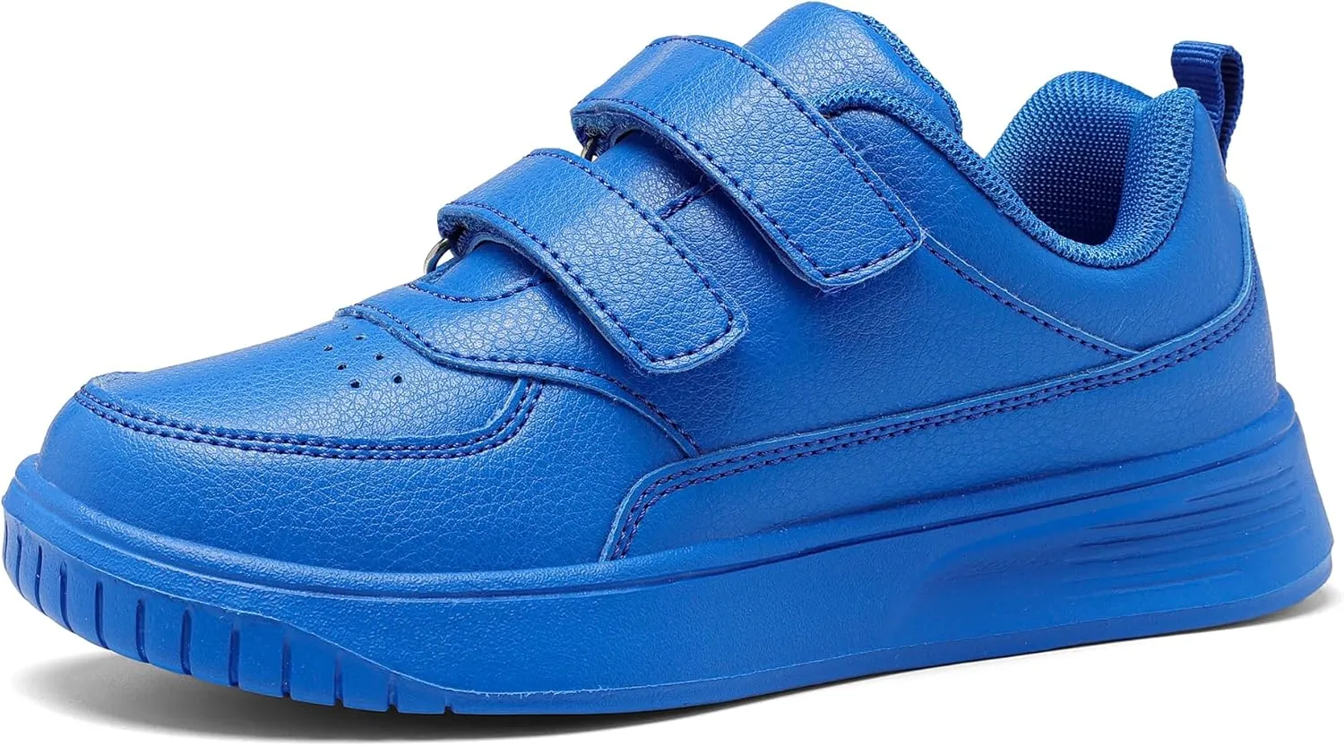 DSWED Unisex-Child Leather Lightweight Breathable Knit Athletic Running Sneakers for Kids Shoes for Boys Girls