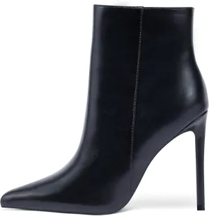 Elisabet Tang Women Heeled Ankle Booties,Sexy Pointed Toe 4 inch Stiletto High Heel Fashion Ankle & Booties with Side Zipper High Heel Boots Dress Evening Party Boots Shoes