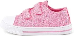 EUXTERPA Kids Toddler Sneakers Boys Girls Canvas Shoes Walking Sneaker with Easy Fasten Strap