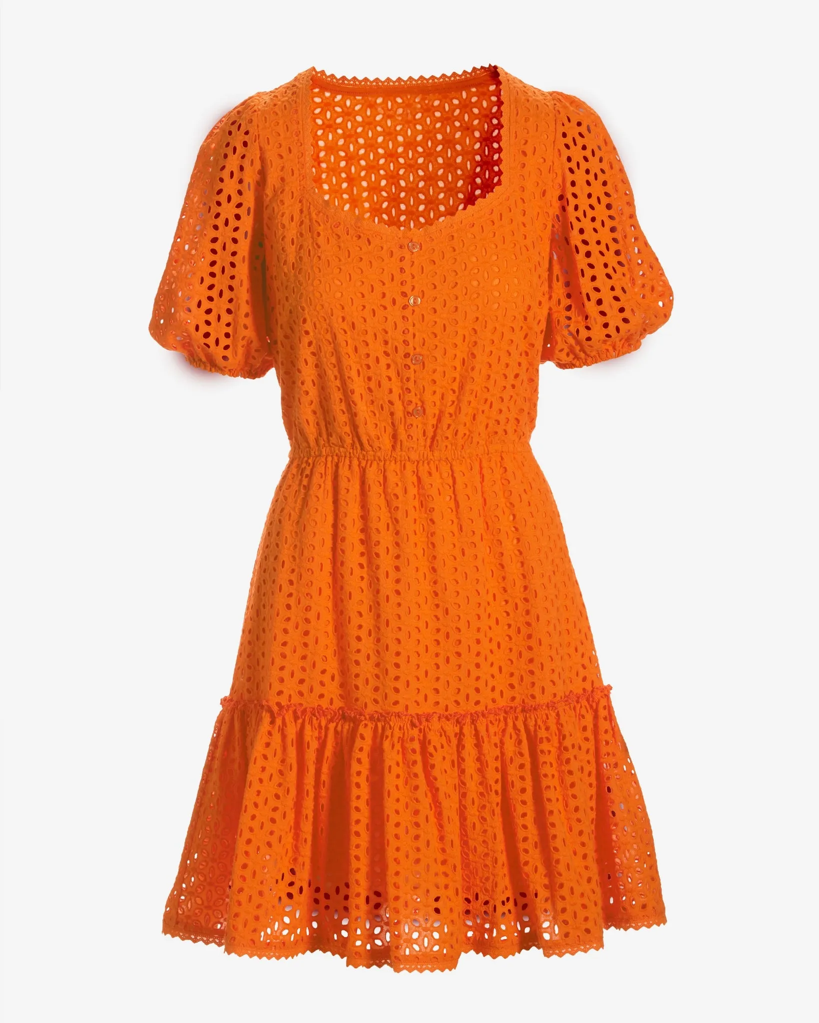 Eyelet A Line Dress Golden Poppy