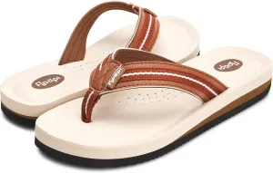 Floopi Flip Flops for Women Casual Thong Womens Sandals Comfort Heel Cushion, Ladies Beach Sandals with Indoor & Outdoor Anti Skid Soles