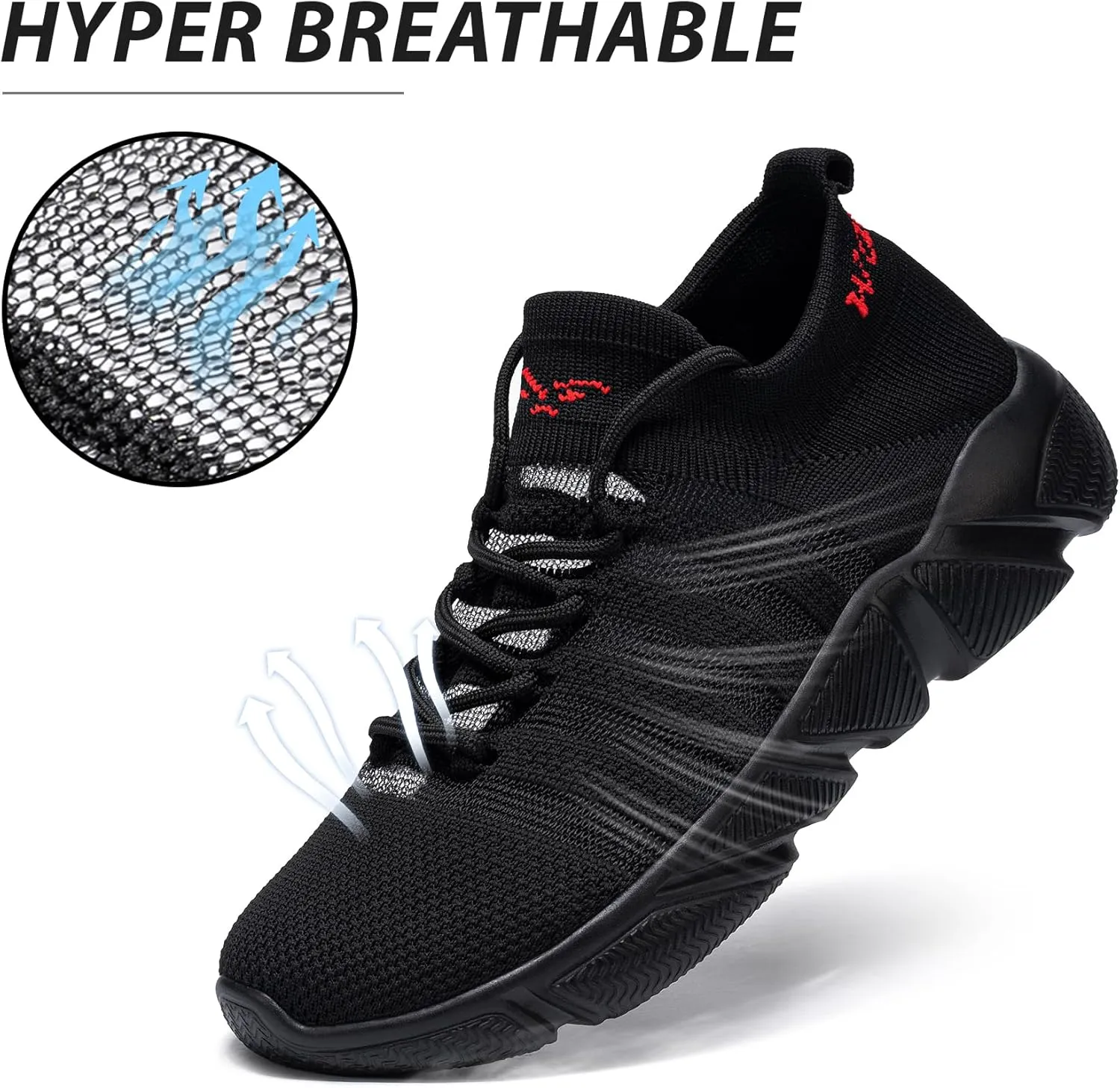 FLOWING PLUME Waterproof Shoes for Men Women Lightweight Tennis Sneaker Slip-Resistant Walking Running Shoes