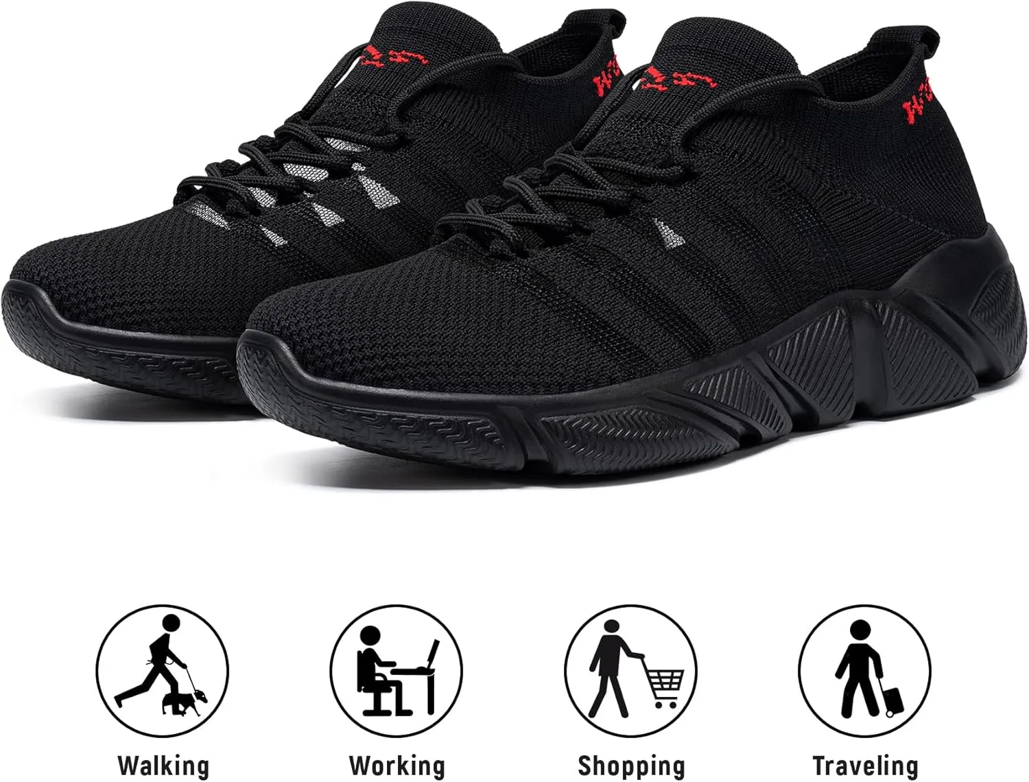 FLOWING PLUME Waterproof Shoes for Men Women Lightweight Tennis Sneaker Slip-Resistant Walking Running Shoes