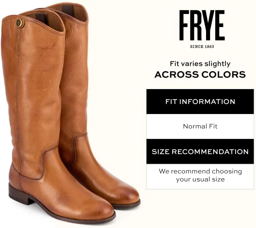 Frye Melissa Button 2 Equestrian-Inspired Tall Boots for Women Made from Hard-Wearing Vintage Leather with Antique Metal Hardware and Leather Outsole – 15 ½” Shaft Height