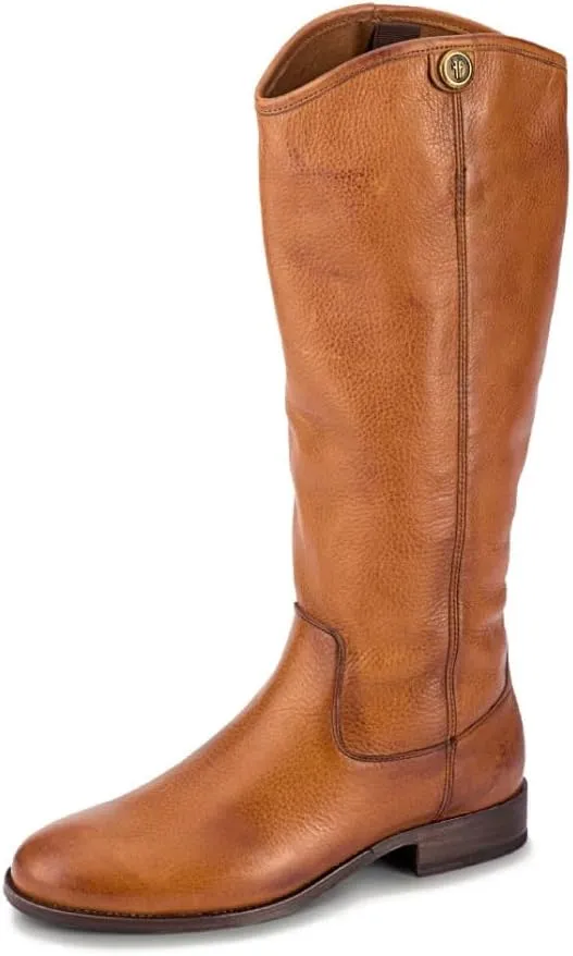 Frye Melissa Button 2 Equestrian-Inspired Tall Boots for Women Made from Hard-Wearing Vintage Leather with Antique Metal Hardware and Leather Outsole – 15 ½” Shaft Height