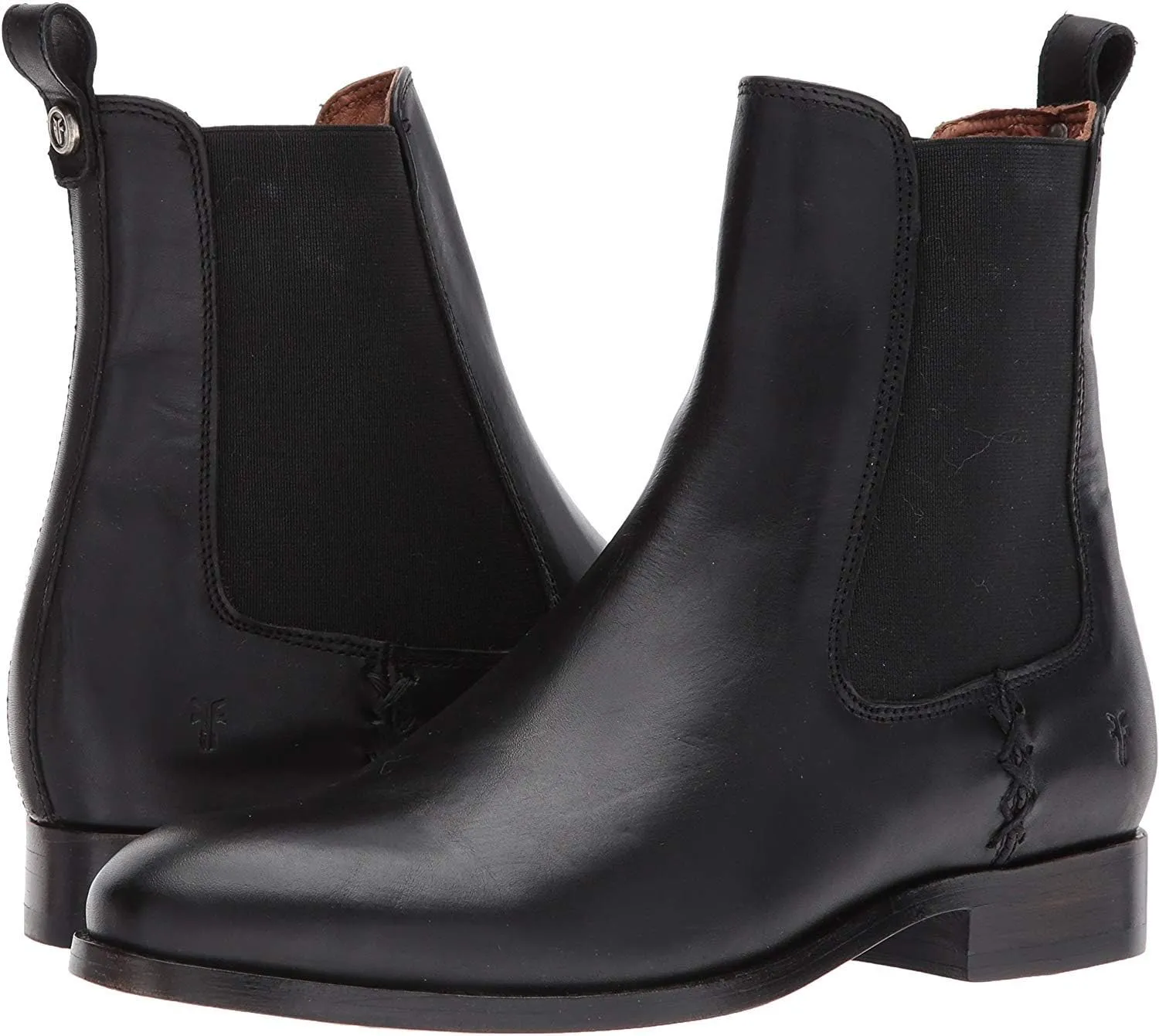 Frye Melissa Chelsea Boots for Women - Rugged and Comfortable Leather Lined Slip On Classics with Leather Outsole and Antique Metal Hardware