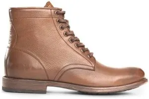 Frye Tyler Lace Up Boots for Men Crafted from Soft Vintage Leather with Blake Construction, Burnished Toe and Heel, and Rubber Inserts on Leather Soles – 5 ¾” Shaft Height