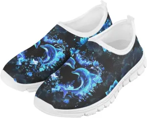 Girls Athletic Shoes Cute Kids Gym Running Slip On Shoes for Girls