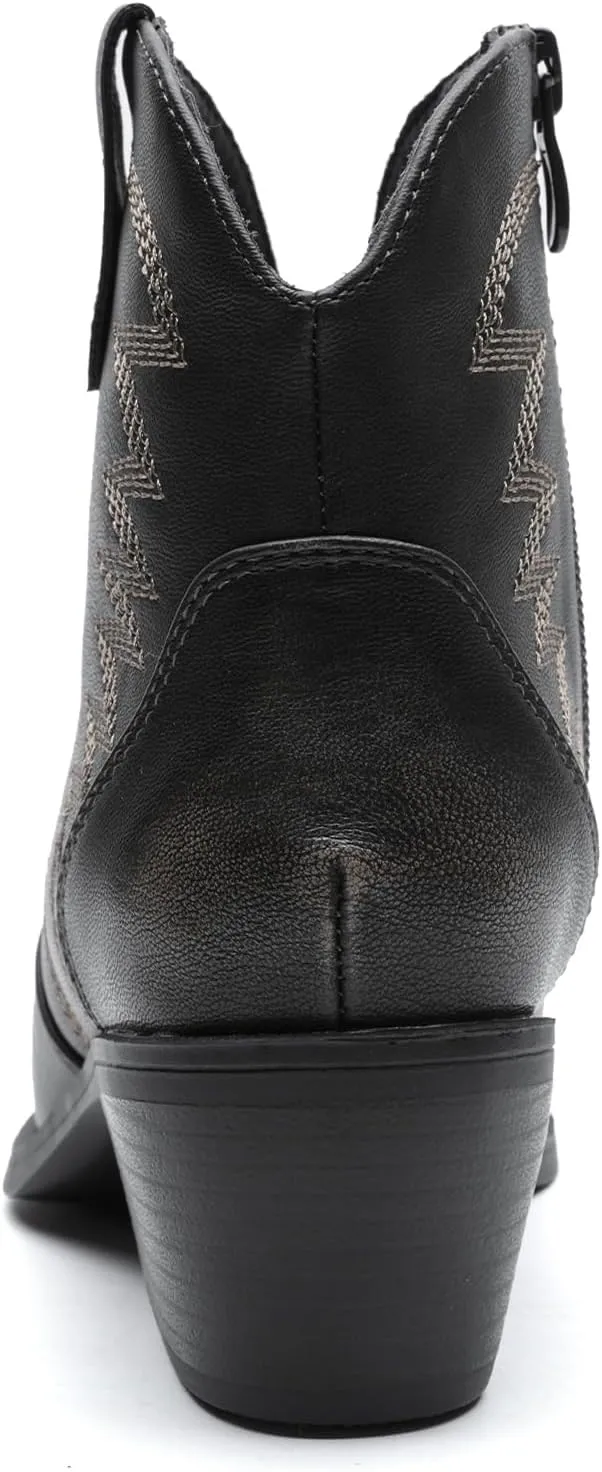 GLOBALWIN Women's Western Boots Ankle Cowboy Boots For Women