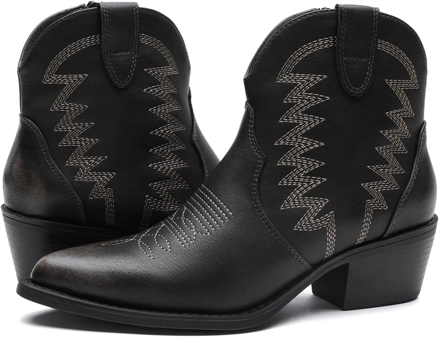 GLOBALWIN Women's Western Boots Ankle Cowboy Boots For Women