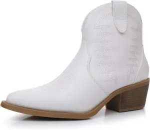 GLOBALWIN Women's Western Boots Ankle Cowboy Boots For Women