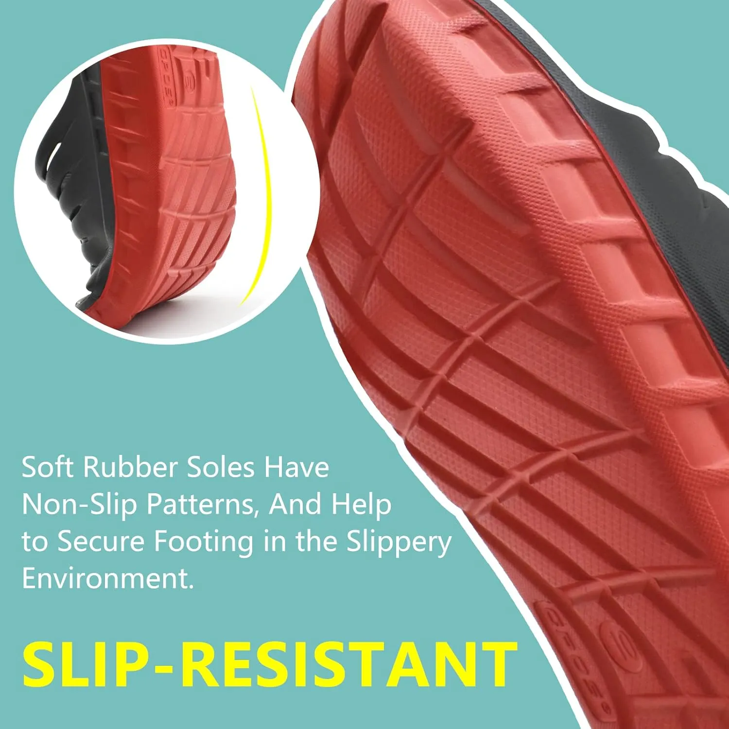 GPOS Mens Sport Recovery Sandals Plantar Fasciitis Thick Cushion Slides Sandals Lightweight Comfort Orthotic Slippers