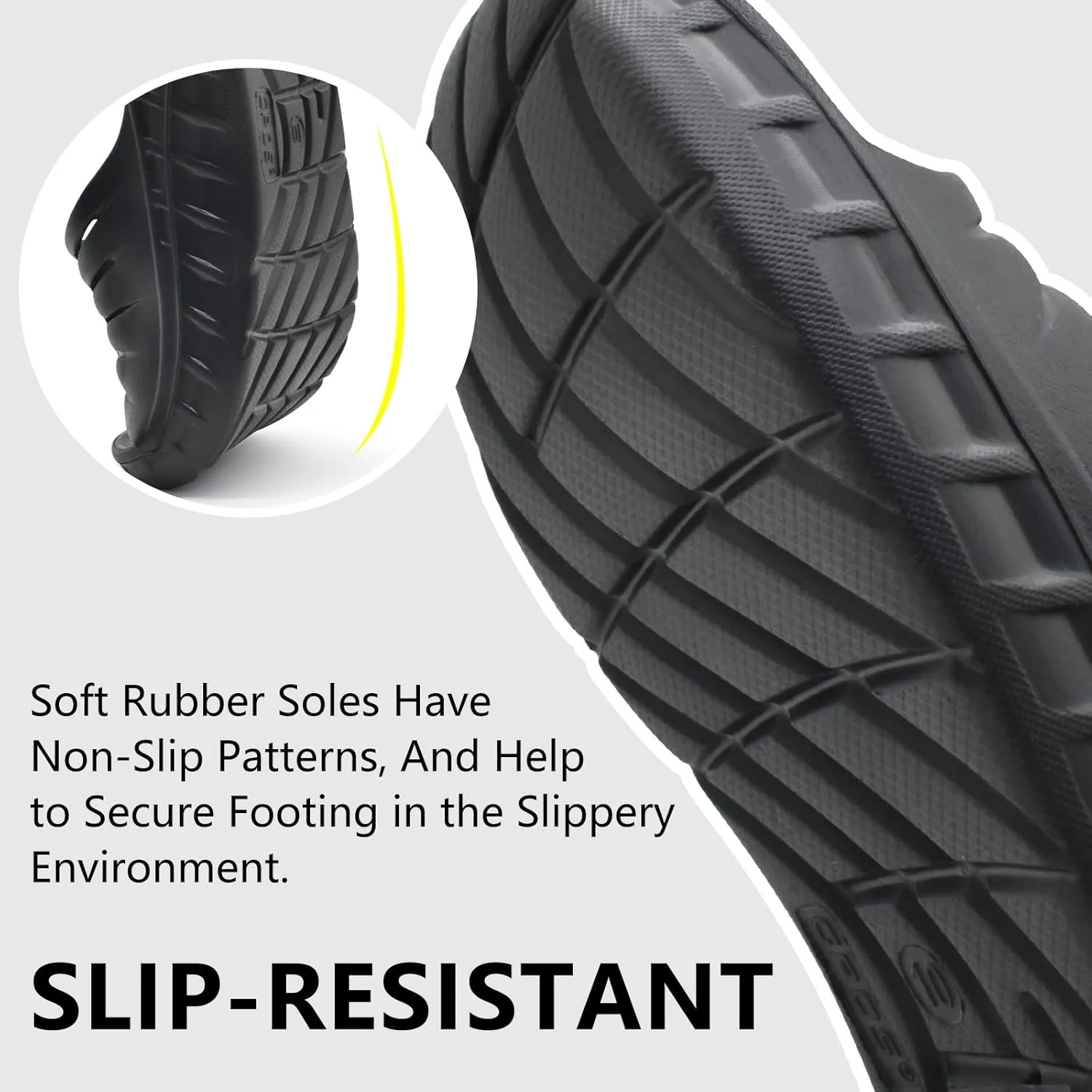 GPOS Mens Sport Recovery Sandals Plantar Fasciitis Thick Cushion Slides Sandals Lightweight Comfort Orthotic Slippers