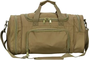 Greencity Gym Bag Travel Duffel Bag Sports Tote Tactical Army Weekender Work Out Bags for Women & Men Lightweight Waterproof Shoe Pocket,Green 21 Inch