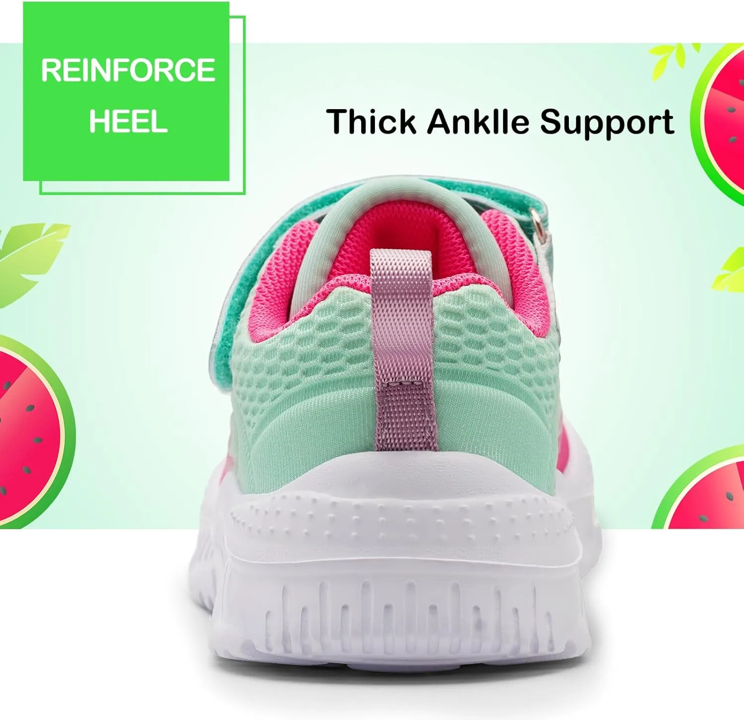 Harvest Land Toddler Glitter Tennis Shoes Slip On Boys Girls Sneakers Casual Running Shoes Woven Breathable with Soft Soled Sports Hook-Loop Outdoor Shoes