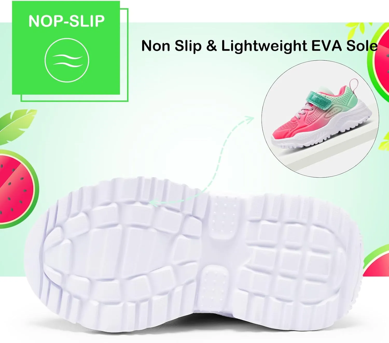 Harvest Land Toddler Glitter Tennis Shoes Slip On Boys Girls Sneakers Casual Running Shoes Woven Breathable with Soft Soled Sports Hook-Loop Outdoor Shoes