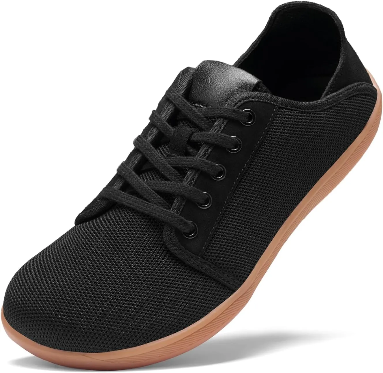 HEEZ Mens Wide Toe Barefoot Shoes 2 in 1 Slip on Mules and Breathable Sneakers for Men Lace Up Comfortable Walking Shoes