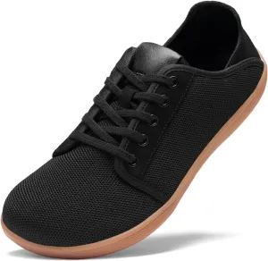 HEEZ Mens Wide Toe Barefoot Shoes 2 in 1 Slip on Mules and Breathable Sneakers for Men Lace Up Comfortable Walking Shoes