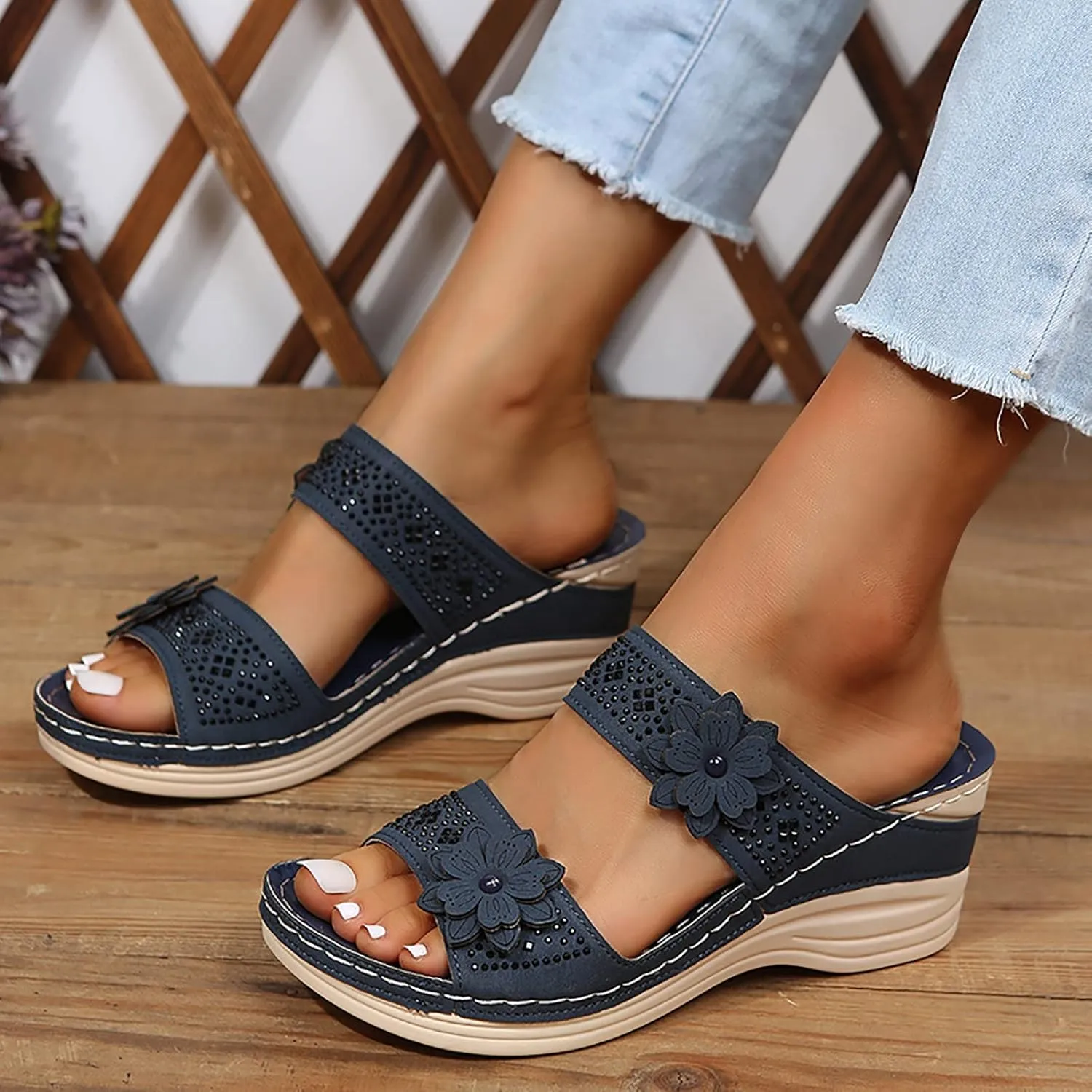 High Arch Support Slippers Women Cute White Walking Sandals for Women Brown Dressy Sandals Women Womens Orthopedic Work Shoes Size 11 Orthopedic Flip Flops Men Platform Wedge Sandals