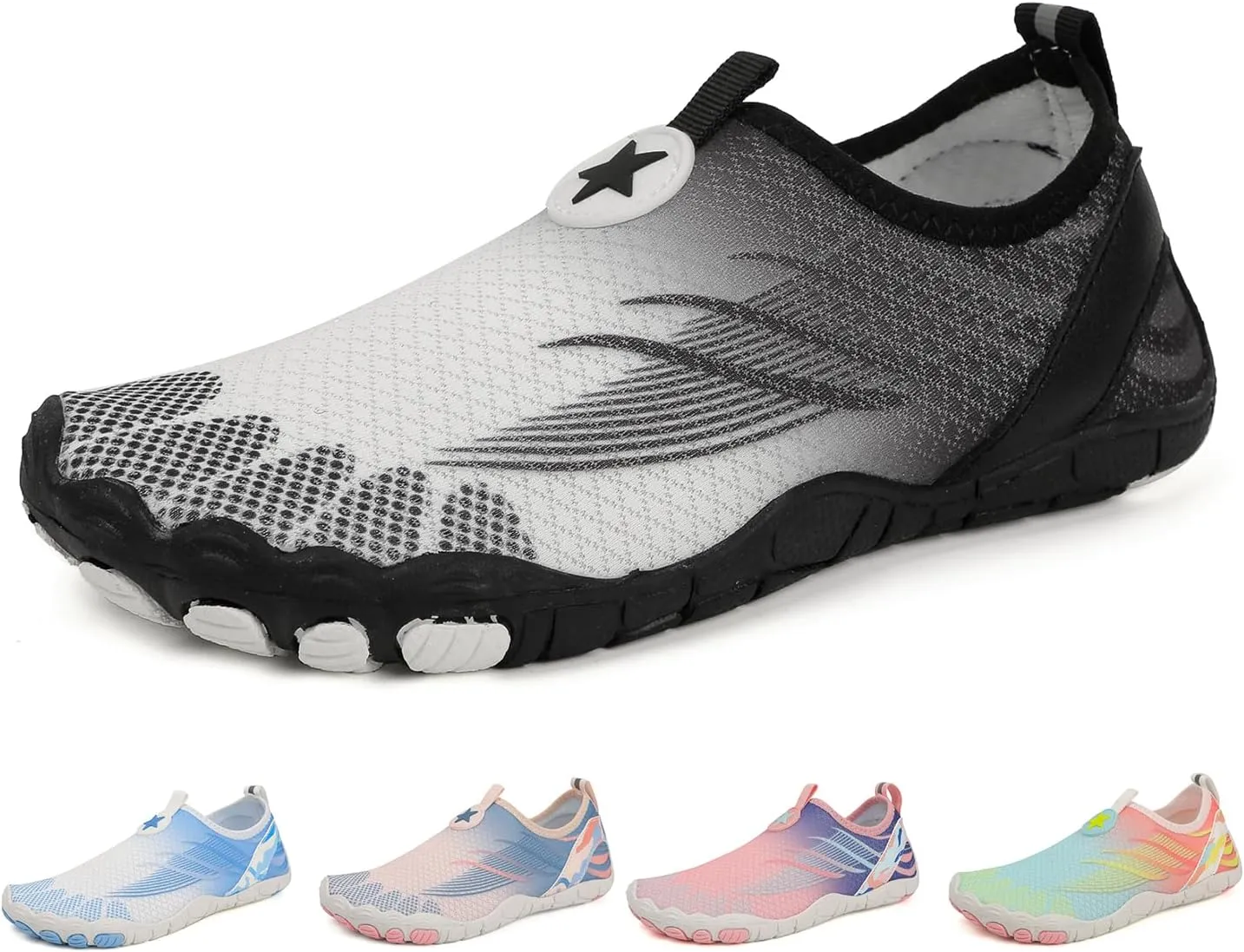 Hike Barefoot Shoes for Women Men Quick Dry Wide Toe Shoe Breathable Athletic Footwear Water Shoes Pattern Pro Minimalist Sneakers for Hiking Beach Walking Swim