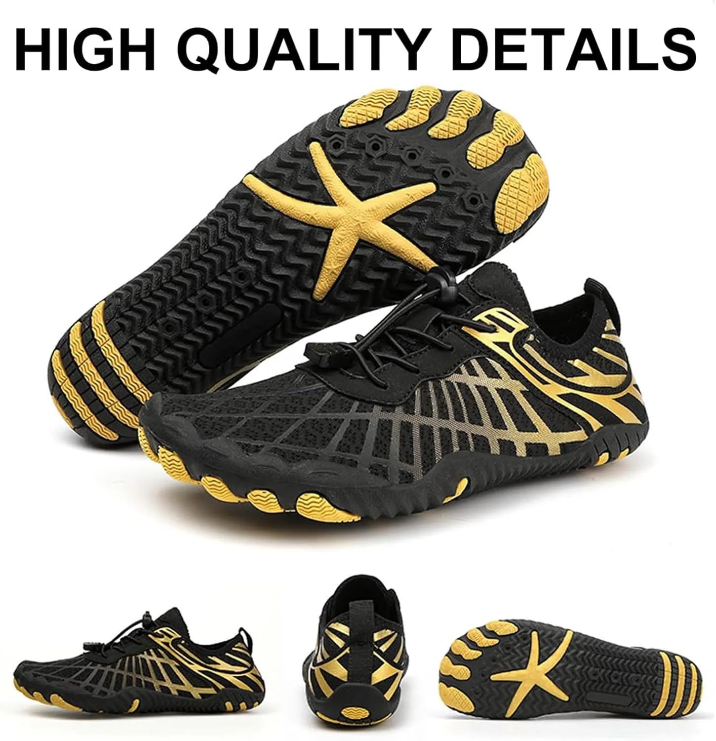 Hike Barefoot Shoes Women Men Healthy & Non-Slip Quick Dry Wide Toe Athletic Footwear Running Hiking Pool Beach Water Shoes Breathable Lightweight Walking Sneakers Unisex