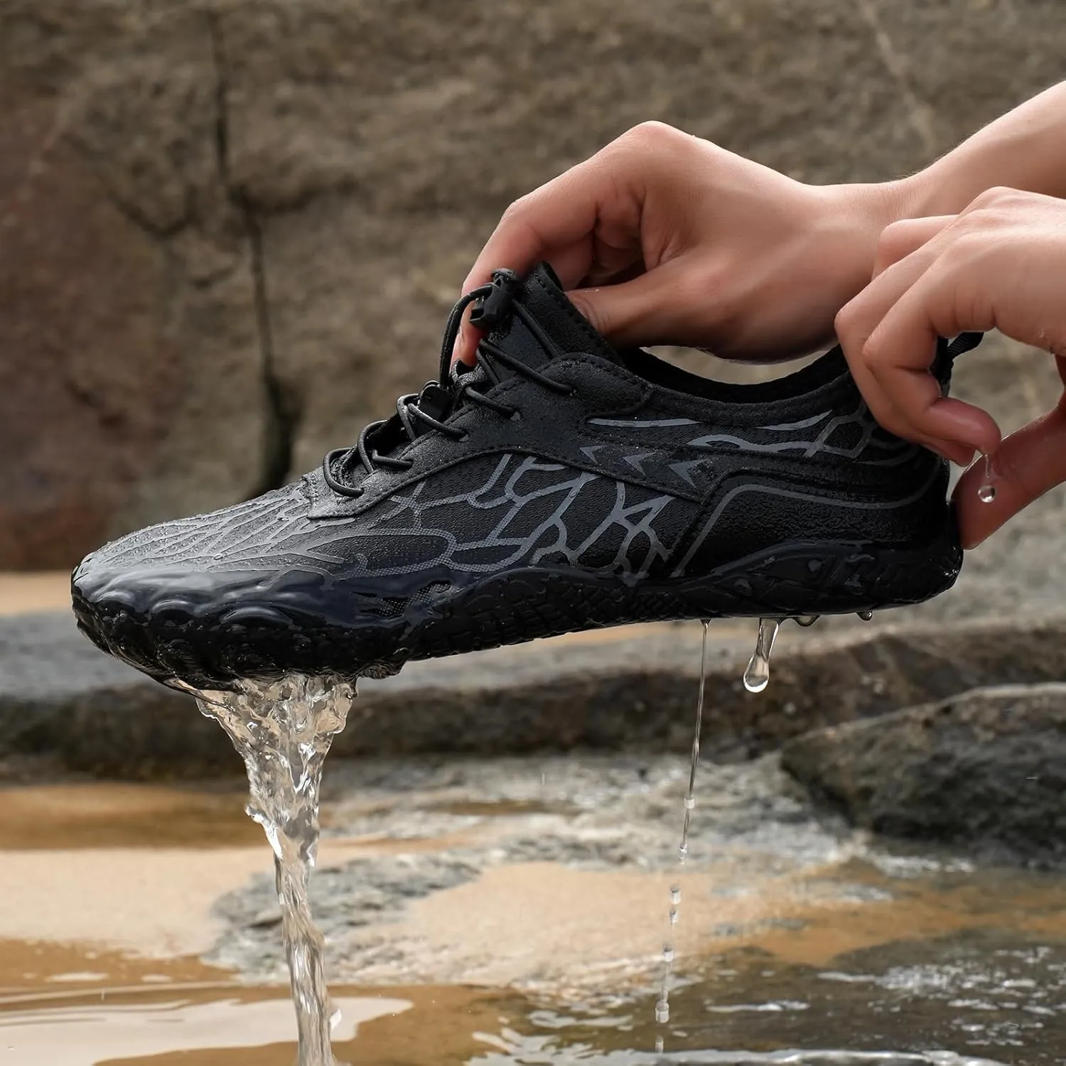 Hike Barefoot Shoes Women Men, Pro Barefoot Footwear Wide Toe Box Healthy & Non-Slip Barefoot Hike Shoes Waterproof Aqua Swim Surf Hiking Shoes Unisex