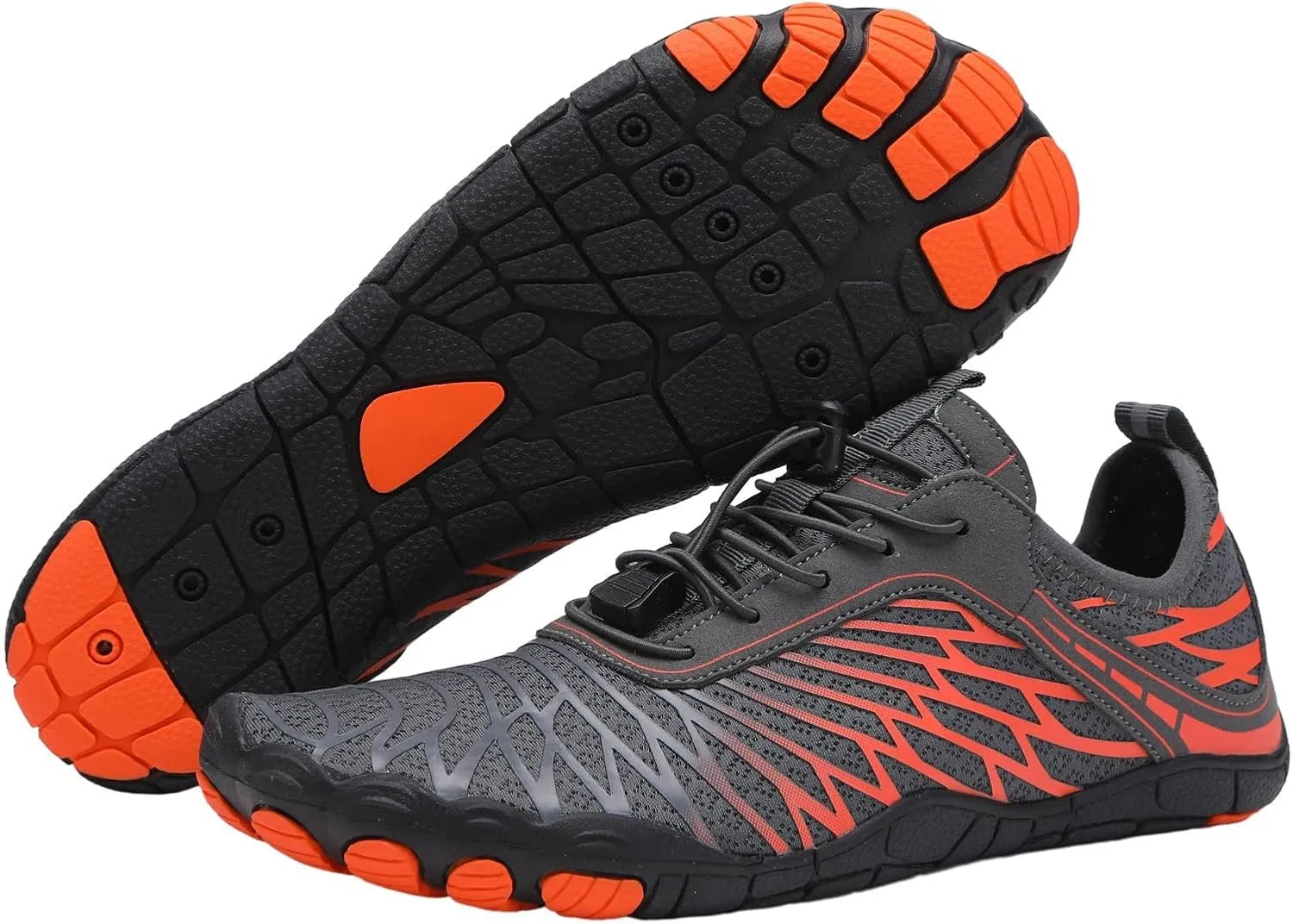 Hike Barefoot Shoes Women Men, Pro Barefoot Footwear Wide Toe Box Healthy & Non-Slip Barefoot Hike Shoes Waterproof Aqua Swim Surf Hiking Shoes Unisex