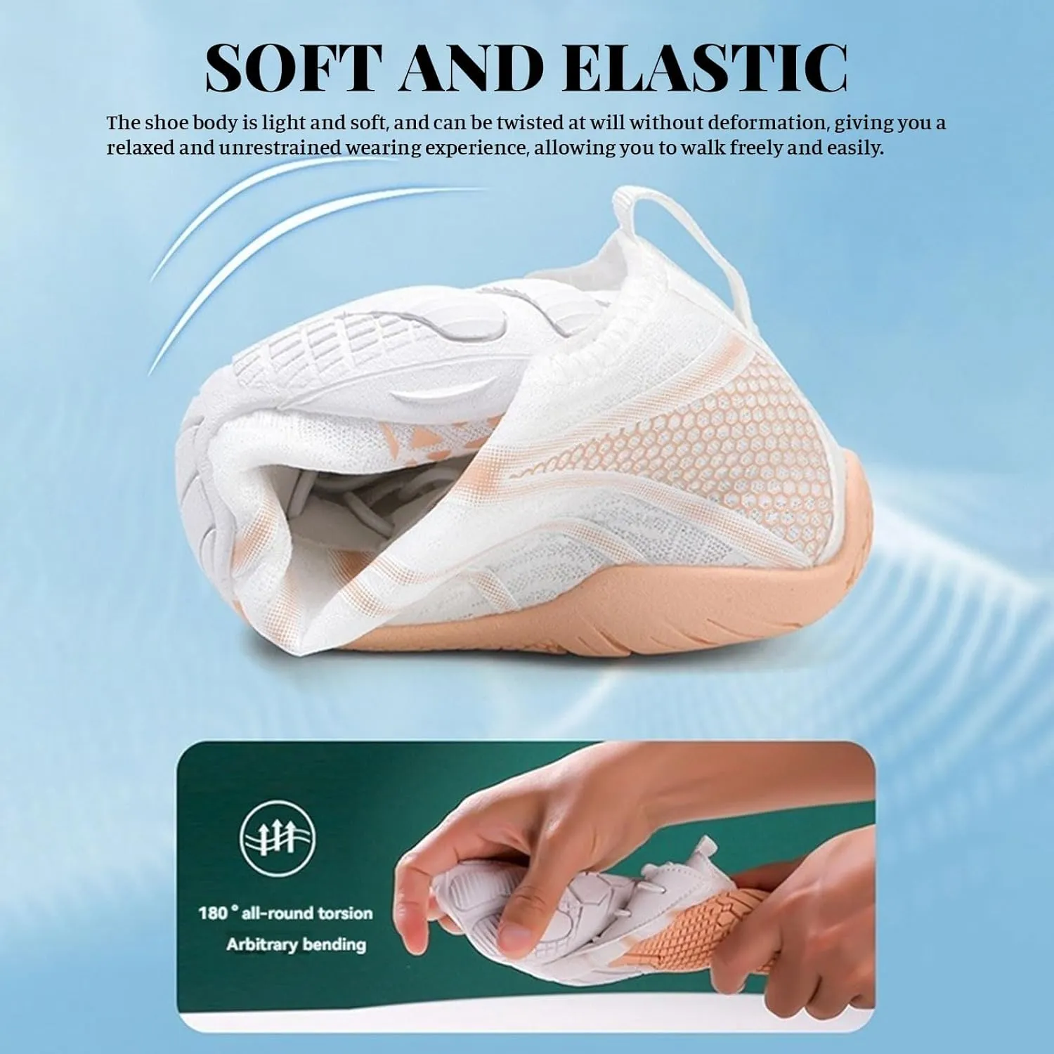 Hiking Water Shoes with Arch Support for Women Walking Wide Width Grounded Footwear for Women Men with Neuropathy Wide Toe Box Sneakers Non-Slip Diabetic Shoe Quick-Dry Waterproof Unisex