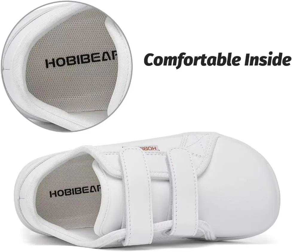HOBIBEAR Kids Barefoot Shoes Wide Soft Minimalist | Zero Drop | Lightweight Fashion Sneakers for Boys Girls