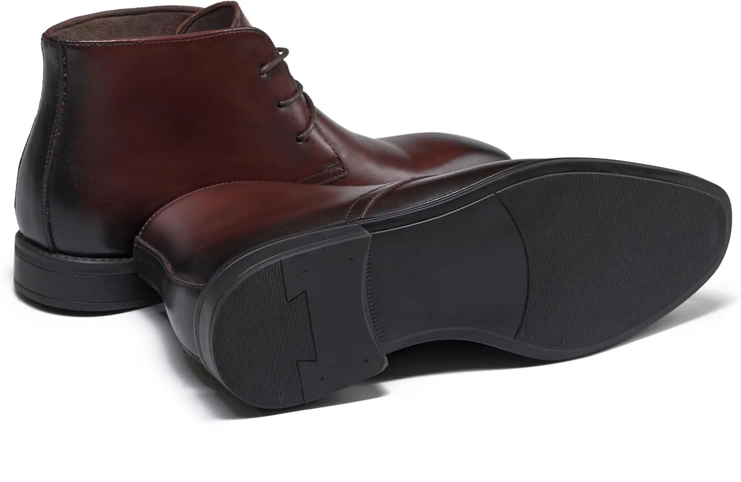 Holy dove Mens Dress Boots,Premium Leather Oxford Chukka, Waterproof Non-Slip Business Boots for Men‌‌