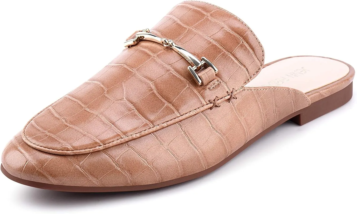 JENN ARDOR Mules for Women Flats Backless Loafers Shoes Slip On Slippers Pointed Toe Low Heel Work Slides Womens Mules Casual Shoes