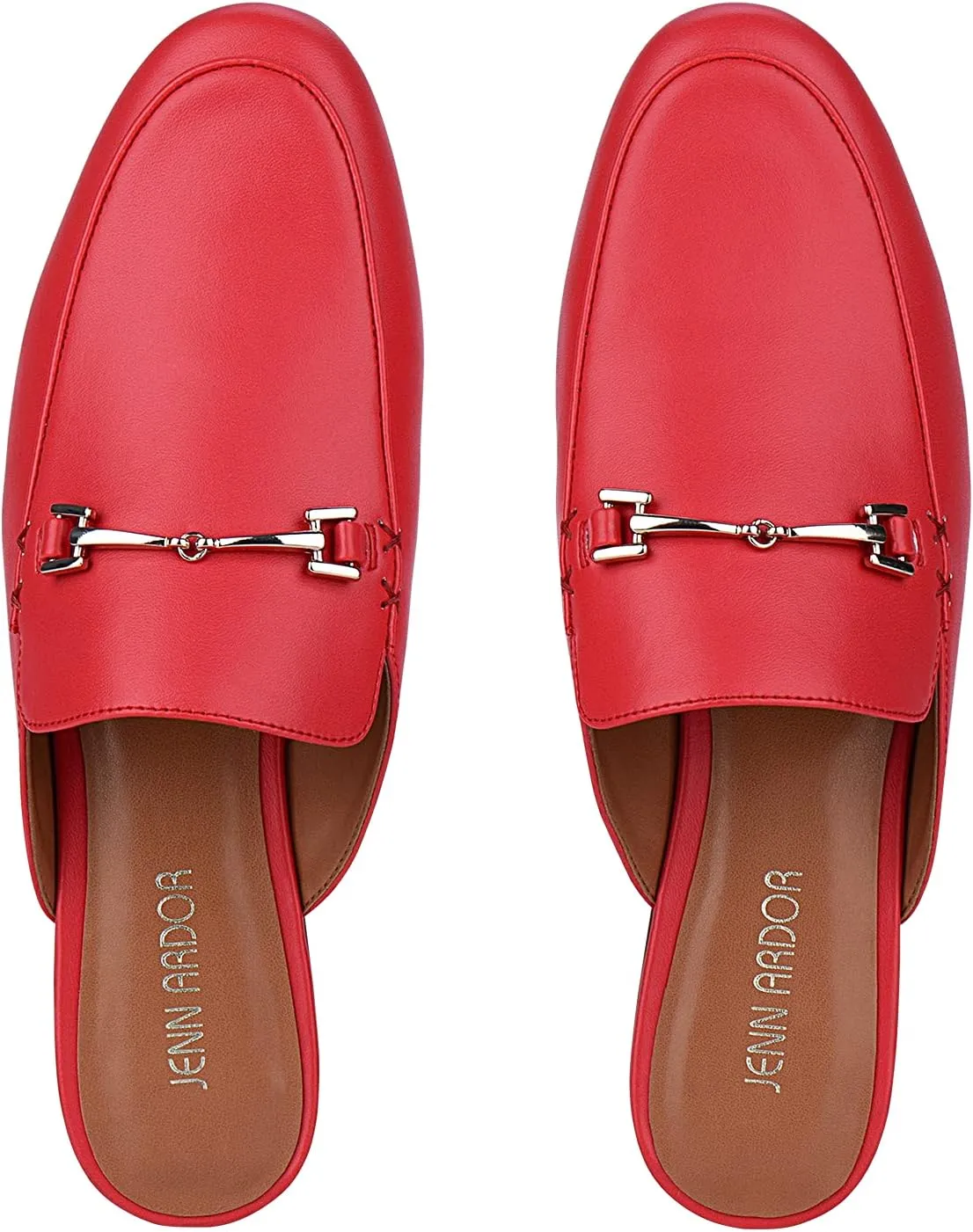 JENN ARDOR Mules for Women Flats Backless Loafers Shoes Slip On Slippers Pointed Toe Low Heel Work Slides Womens Mules Casual Shoes